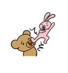 うちゃことくまお 時々わんこ（個別スタンプ：16）