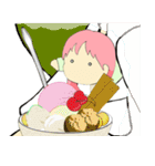 お菓子箱の妖精さん（個別スタンプ：34）
