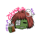 ゾンビのフランちゃん（個別スタンプ：16）