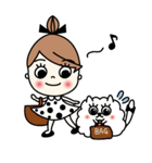 MODANちゃんとホワティ（個別スタンプ：32）