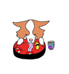 落書き風のホエーちゃん（個別スタンプ：24）