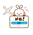 うさぎのかわいいから許してあげる。（個別スタンプ：14）