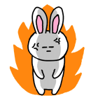 Acchan of rabbit English version（個別スタンプ：12）
