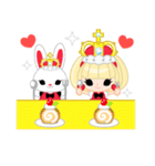 ハートの女王と白ウサギ（個別スタンプ：6）
