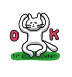 白ねこのシロー（個別スタンプ：1）