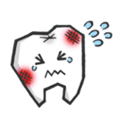 奥歯と犬歯スタンプ（個別スタンプ：3）