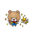 クマさんとハチさん（個別スタンプ：4）