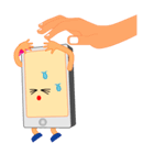 男性を恐怖のドン底へ嫉妬深いスマホちゃん（個別スタンプ：20）