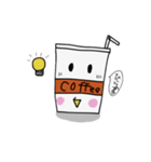 アイスコーヒーカップのキャラクター（個別スタンプ：1）