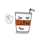 アイスコーヒーカップのキャラクター（個別スタンプ：3）