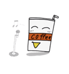 アイスコーヒーカップのキャラクター（個別スタンプ：23）
