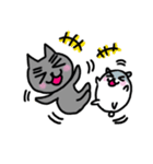 黒ネコダルとハムスターココ（個別スタンプ：8）