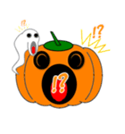 ハロウィンのパンプキン＆ゴースト（個別スタンプ：24）