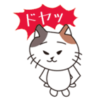 あいさつ・お返事。三毛ねこさん。（個別スタンプ：11）