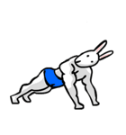 筋肉ウサギ（個別スタンプ：36）