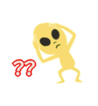 うちゅうじん君の日常（日本語・反転）（個別スタンプ：16）