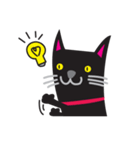 黒猫のマロ（個別スタンプ：34）