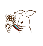 moon's rabbit English（個別スタンプ：9）