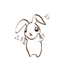 moon's rabbit English（個別スタンプ：28）