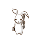 moon's rabbit English（個別スタンプ：33）
