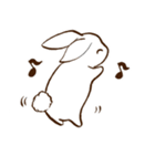 moon's rabbit English（個別スタンプ：36）