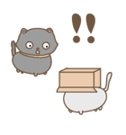 猫は箱が大好き（個別スタンプ：21）