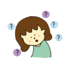 女の子のゆるゆるスタンプ（個別スタンプ：15）