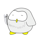 なんとなくメンフクロウのようなスタンプ（個別スタンプ：24）