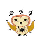 Funny owl family（個別スタンプ：24）