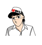 Black Boy Cap Funny to so long（個別スタンプ：20）