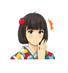 やまとなでしこ！着物スタンプ（個別スタンプ：35）