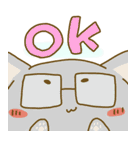 めがねこ。（個別スタンプ：8）