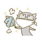 めがねこ。（個別スタンプ：10）