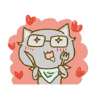 めがねこ。（個別スタンプ：23）
