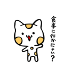 楽描き水玉ねこたん（個別スタンプ：10）