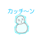 ゆる手描き雪だるま「ユキオさん」（個別スタンプ：12）