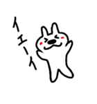 白うさぎ 桃次郎（個別スタンプ：40）