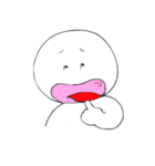 白い生き物（個別スタンプ：3）