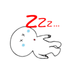 白い生き物（個別スタンプ：6）