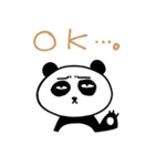 顔に出ちゃうパンダくん（個別スタンプ：5）