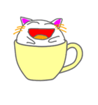 ぐうたら カップねこ 英語（個別スタンプ：29）