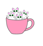 ぐうたら カップねこ 英語（個別スタンプ：31）