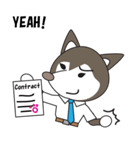 Husky manager English version（個別スタンプ：4）