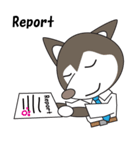 Husky manager English version（個別スタンプ：5）