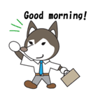 Husky manager English version（個別スタンプ：9）