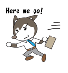 Husky manager English version（個別スタンプ：10）