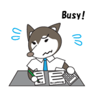 Husky manager English version（個別スタンプ：11）