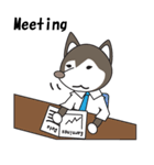 Husky manager English version（個別スタンプ：13）