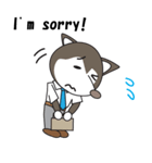 Husky manager English version（個別スタンプ：18）