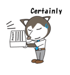 Husky manager English version（個別スタンプ：25）